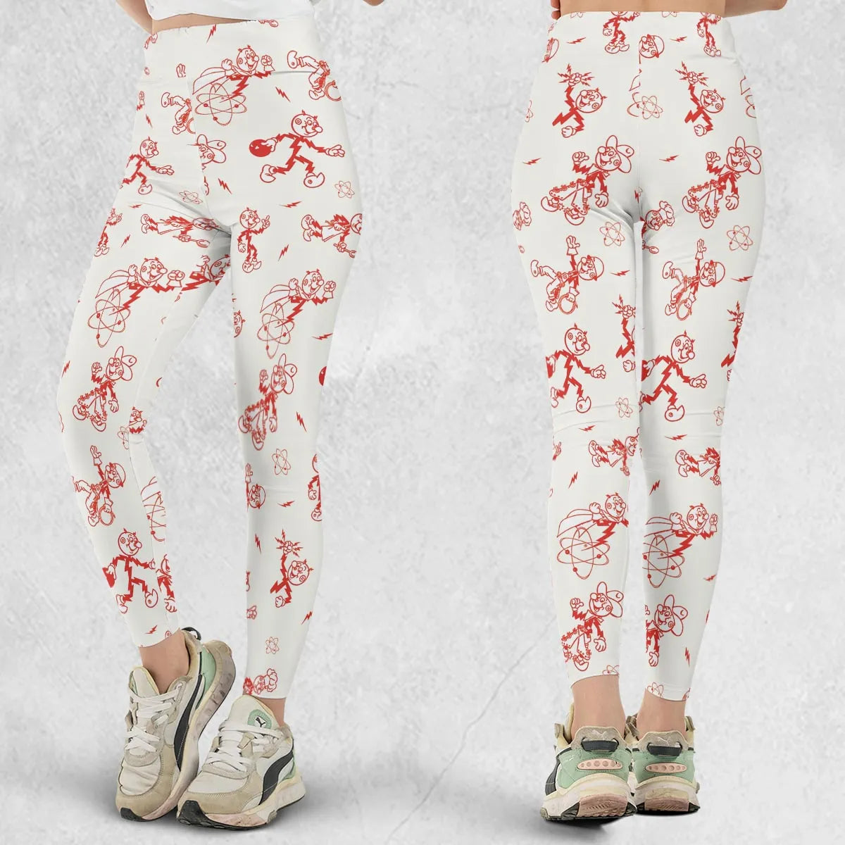 Vintage Style Nostalgic Reddy Kilowatt Legging
