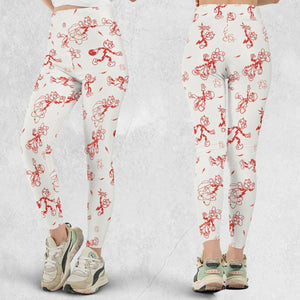 Vintage Style Nostalgic Reddy Kilowatt Legging