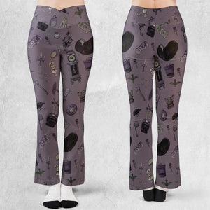 Welcome Foolish Mortals Haunted Mansion Flare Leggings