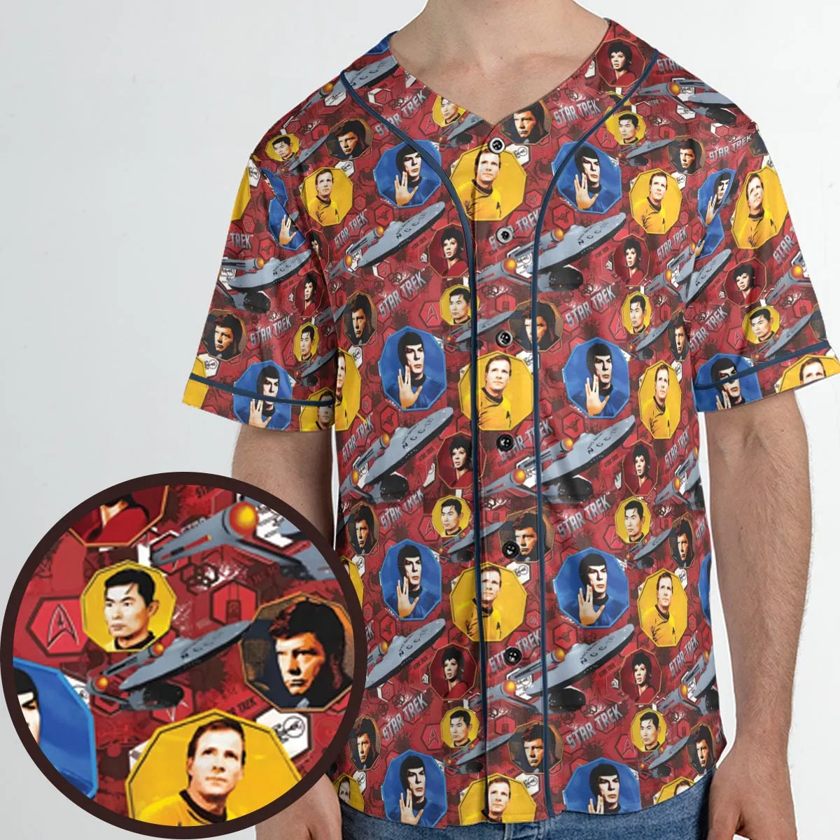 Boldly Star Trek Unisex Baseball Jersey