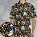 Floral Snorlax Bidoof Eevee Meloetta Pokemon AOP Men/Women Polo Shirt