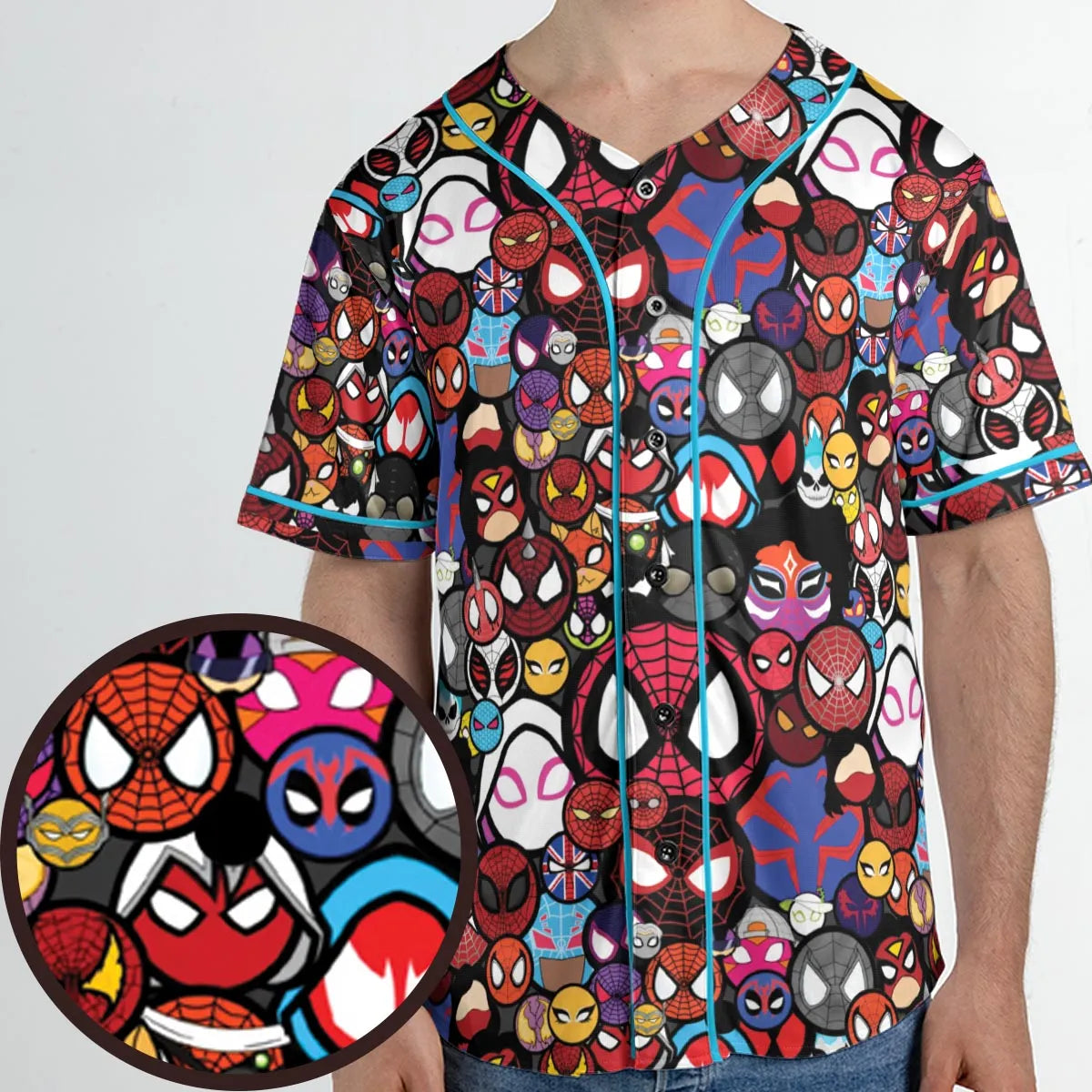 Spide-Mania Spider-Verse Unisex Baseball Jersey