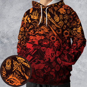 Red Moggle Final Fantasy All-over Print Hoodie