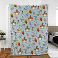 Aqua Unit Patrol Squad Team Fleece Blanket