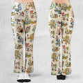 Alice In Wonderland Pattern Flare Leggings