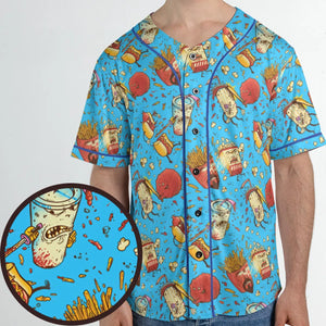 Fight! Aqua Teen Hunger Force Unisex Baseball Jersey