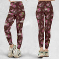 Slimer Ecto-1 Proton Pack Floral Ghostbusters Legging