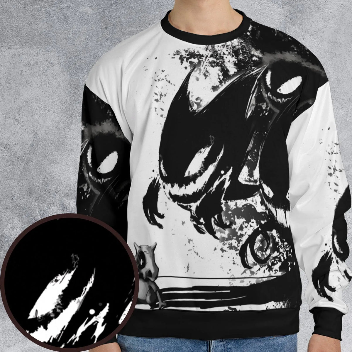 Cubone and the Ghosts All-over Print Sweatshirt