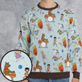 Aqua Unit Patrol Squad Team All-over Print Sweatshirt
