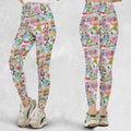 Tiki Room With Orange Bird Legging