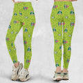 Funny Face Expression Slimer Ghostbusters Legging