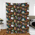 Exotic Tropical Pokemon Fleece Blanket