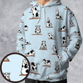 Moo Yoga Pattern All-over Print Hoodie