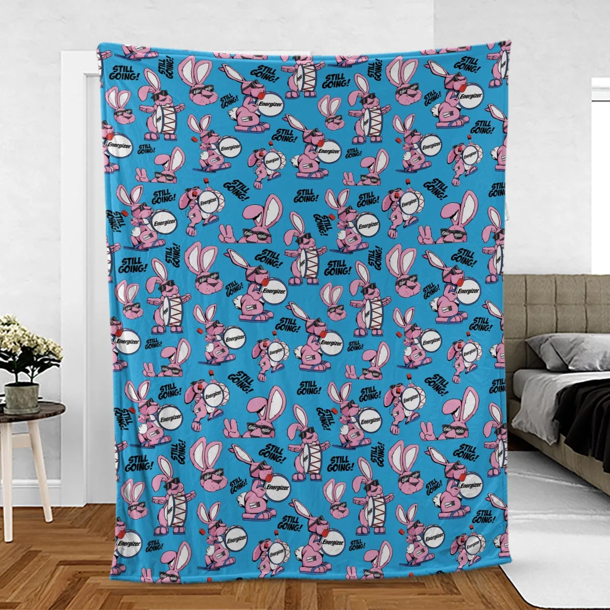 The Energizer Bunny Still Going Fleece Blanket