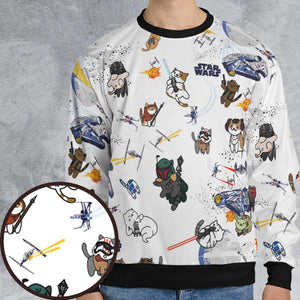 Star Wars Cats All-over Print Sweatshirt