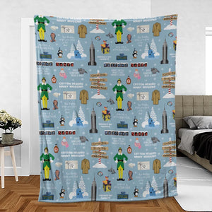 Buddy the ELF Quotes Christmas Fleece Blanket