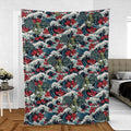 Great Waves Cthulhu Fleece Blanket