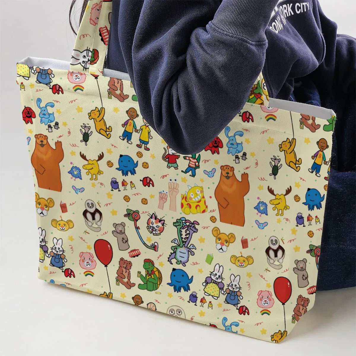 Nostalgia Train Large Tote Bag