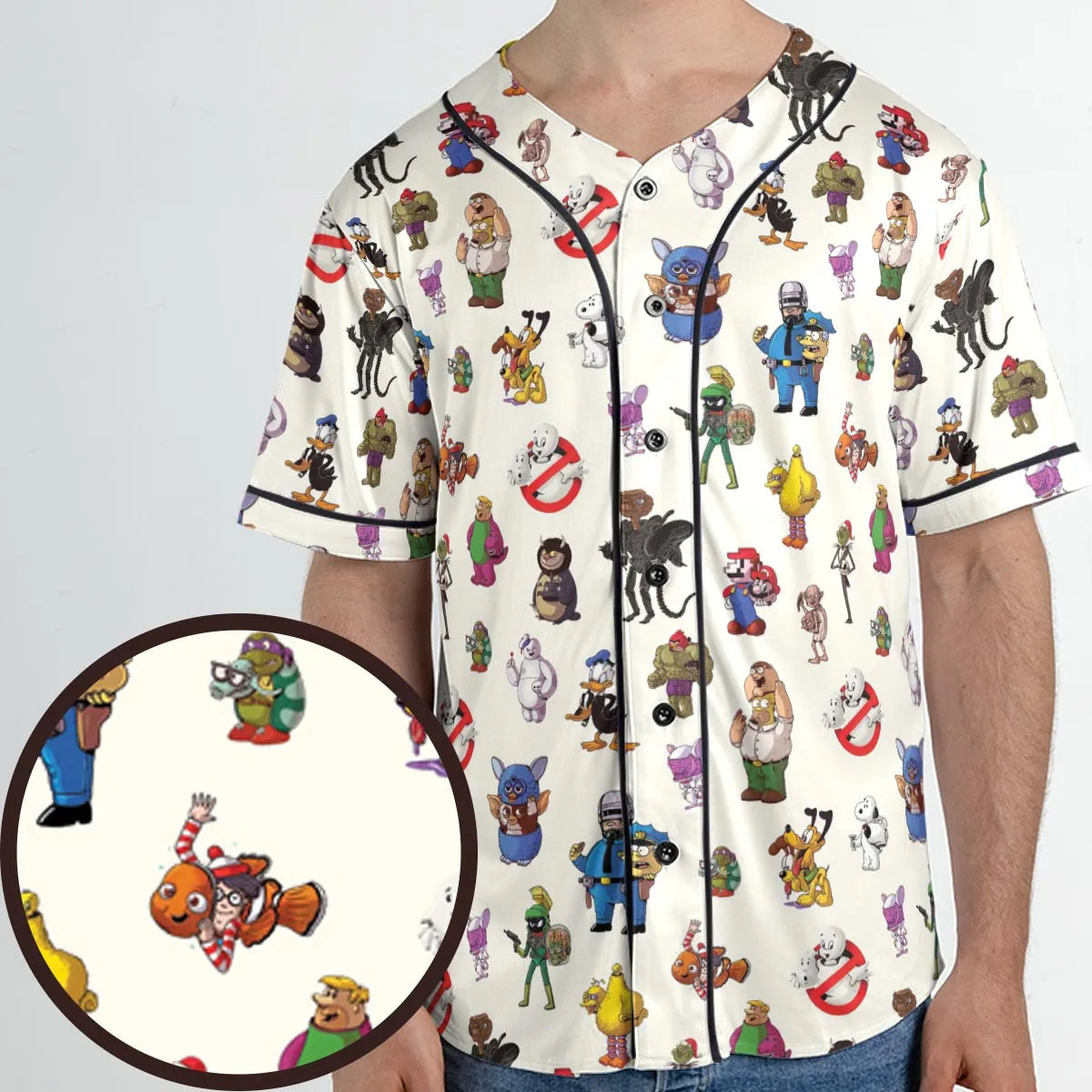 Behind The Face Unisex Baseball Jersey
