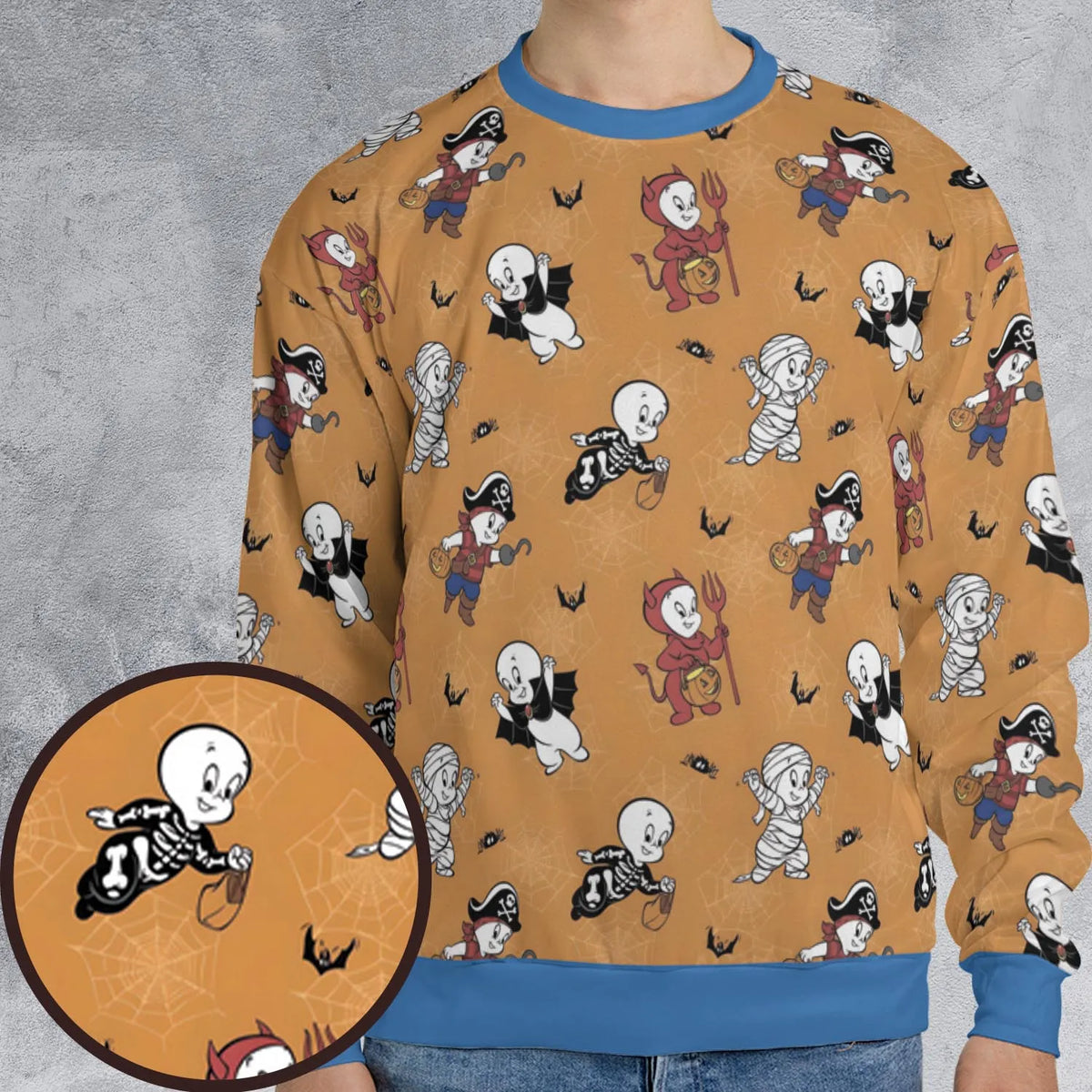 Casper Costume Fun All-over Print Sweatshirt