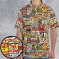 Vintage Comedy Film Posters AOP Men/Women Polo Shirt