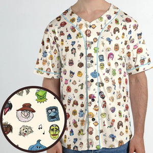 The Muppets Pattern Unisex Baseball Jersey