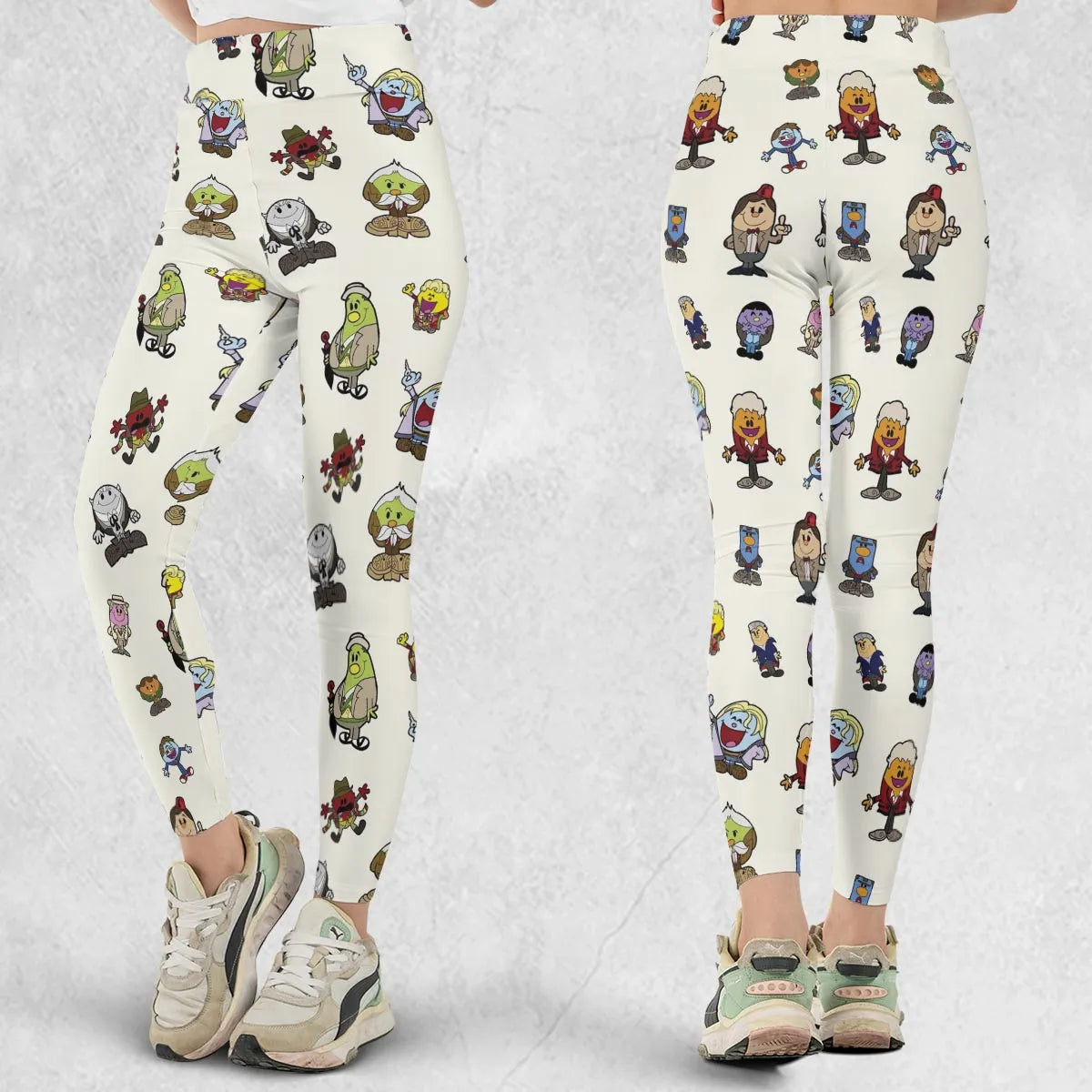 Doctor Who and Mr Men Pattern Legging