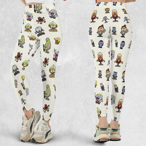 Doctor Who and Mr Men Pattern Legging