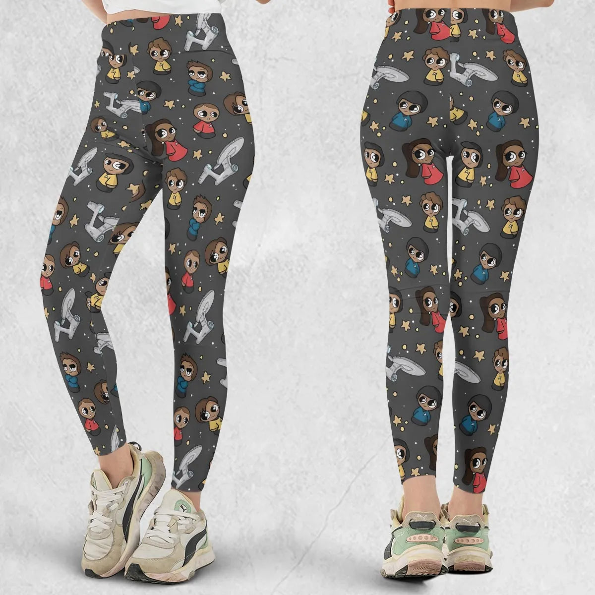 Cute Space Star Trek Legging