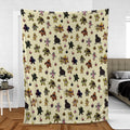 Chica Chicken Five Nights at Freddy's Pattern Fleece Blanket
