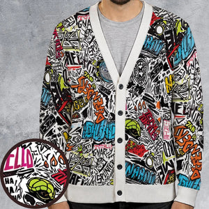 TMNT Mayhem Sketched Cardigan