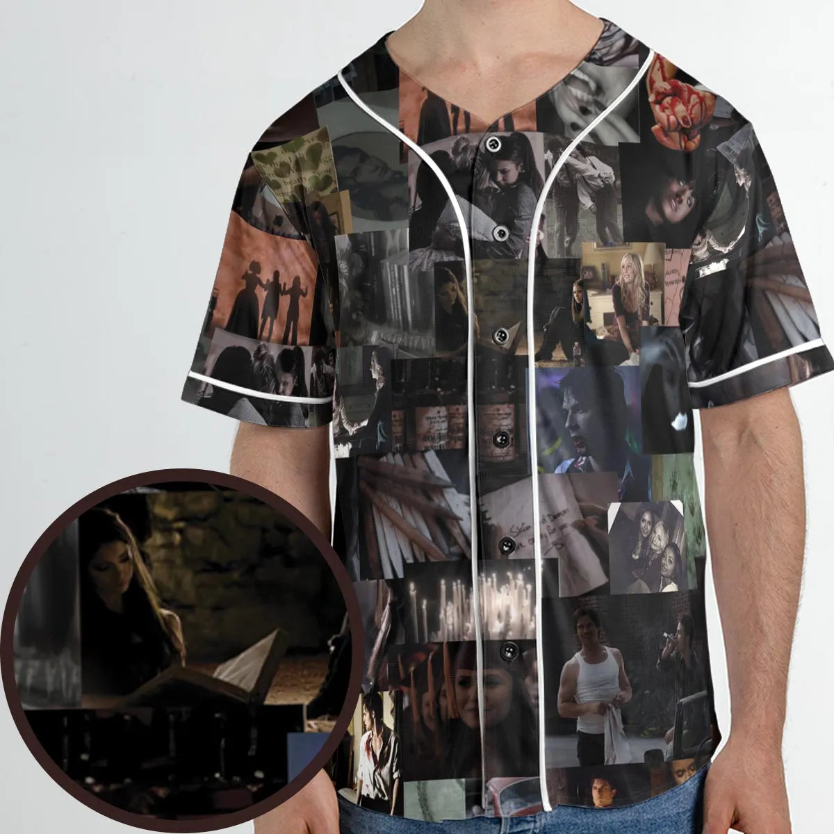 Memorable Vampire Moments The Vampire Diary Unisex Baseball Jersey