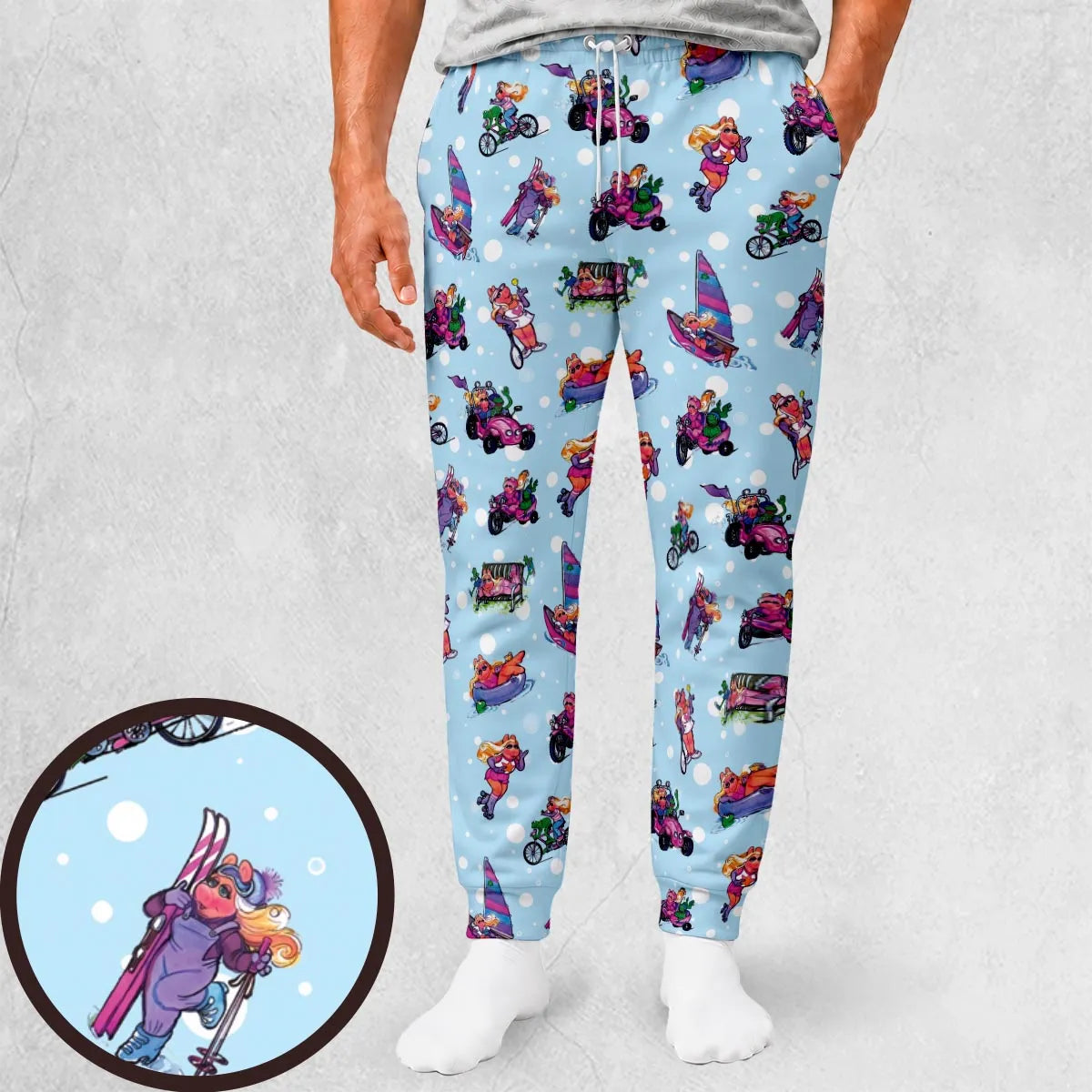 Sporty Piggy and Frog Sweatpants