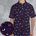 Gastly Haunter and Gengar Pokemon Pattern AOP Men/Women Polo Shirt