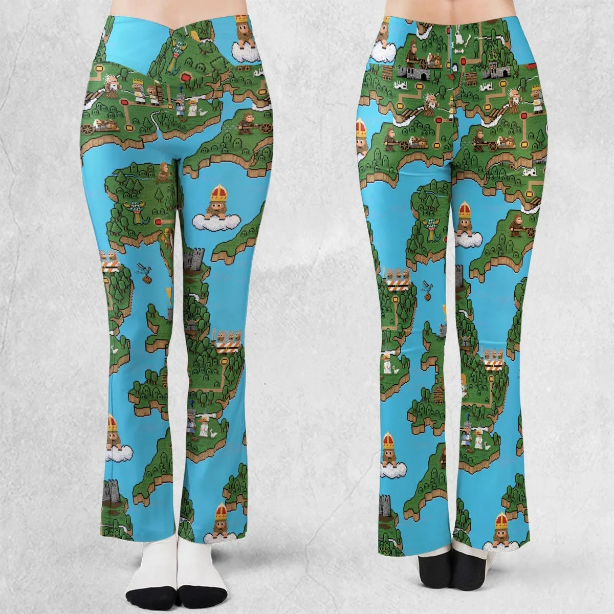 Pixel Art Python Monty Python Flare Leggings