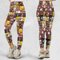 Underdog Cartoon Pattern Legging