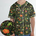 Grass Pokemon Patterns Unisex Baseball Jersey