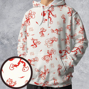 Vintage Style Nostalgic Reddy Kilowatt All-over Print Hoodie
