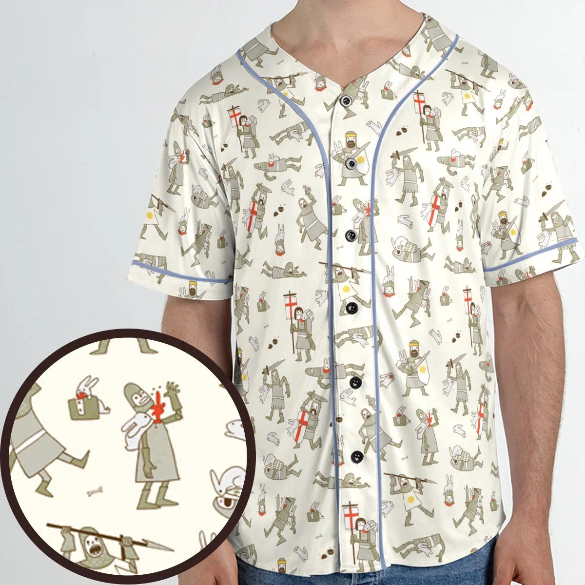 Bad Tempered Rodents Monty Python Unisex Baseball Jersey