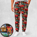 Cartoon Racing Car Sweatpants