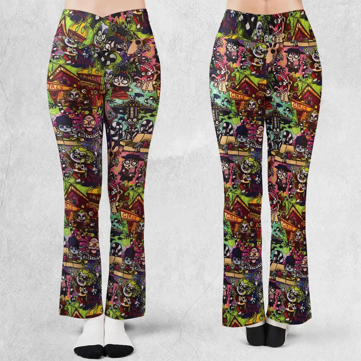 Spooky Chic Beetlejuice Flare Leggings