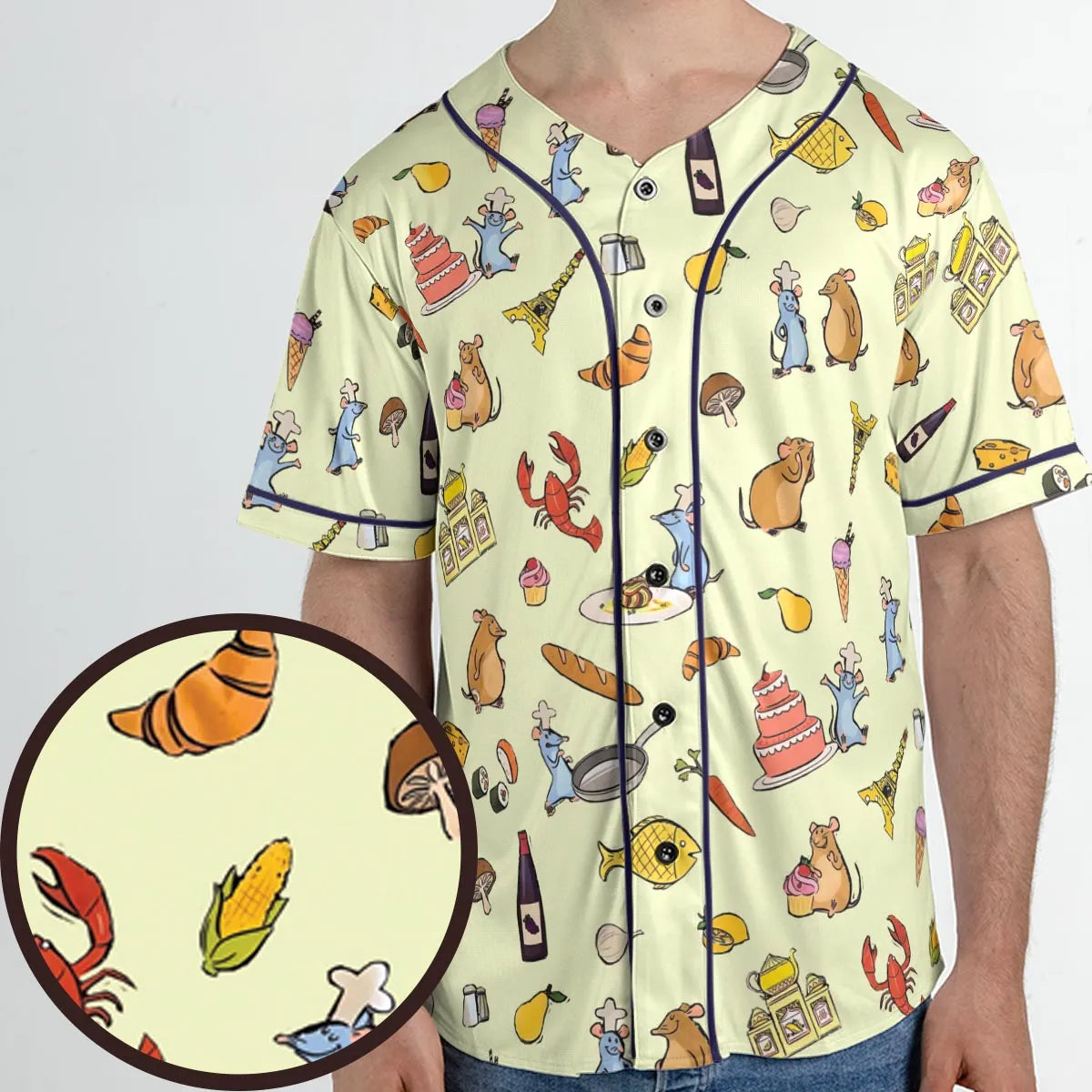 Chef Life Ratatouille Unisex Baseball Jersey