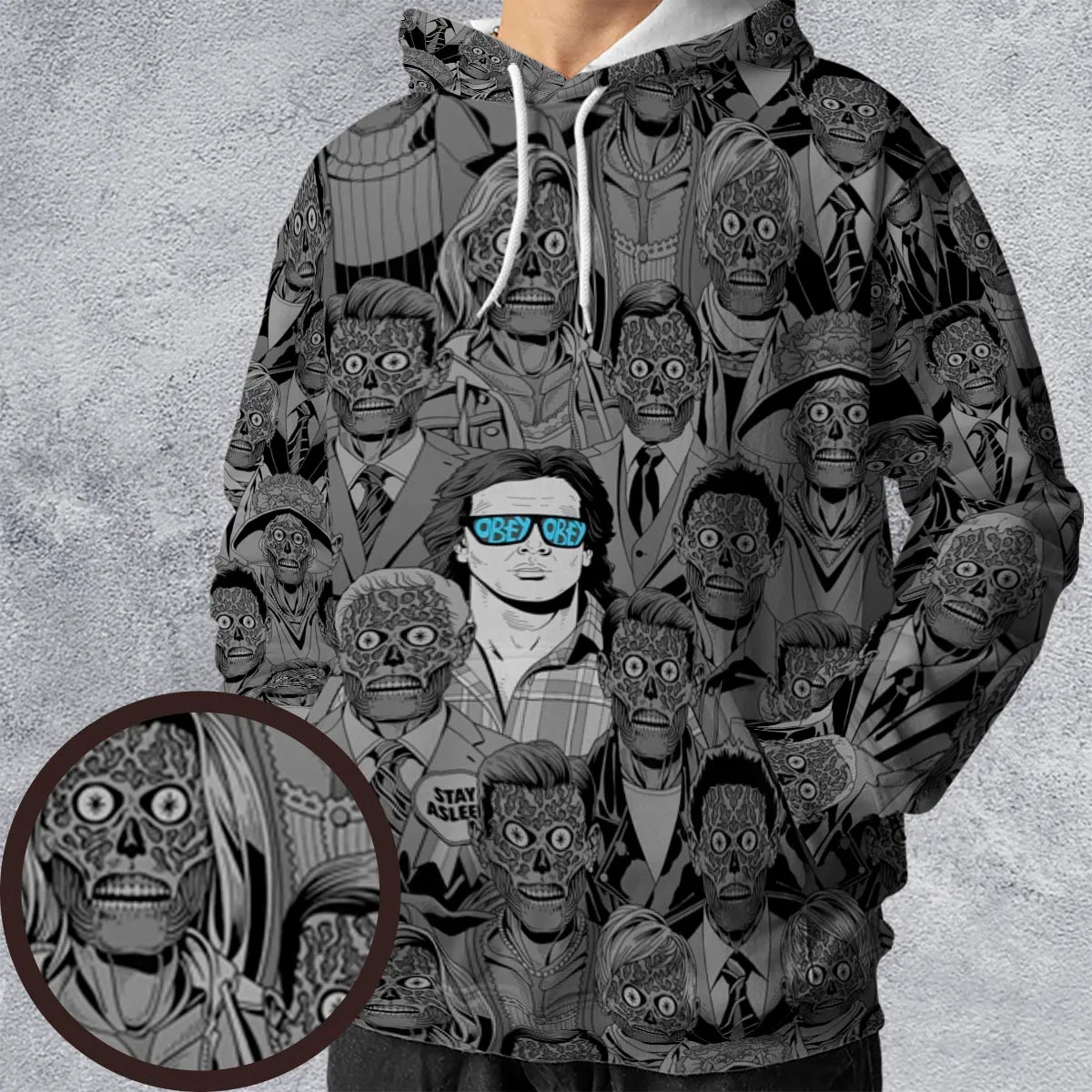 Obey Consume They Live All-over Print Hoodie