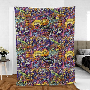 The Cute Dragon Figment Fleece Blanket