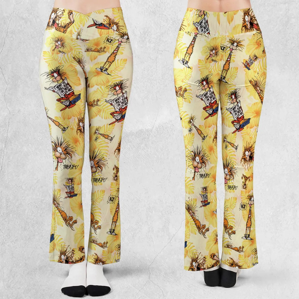 Bill The Cat Bloom County Flare Leggings