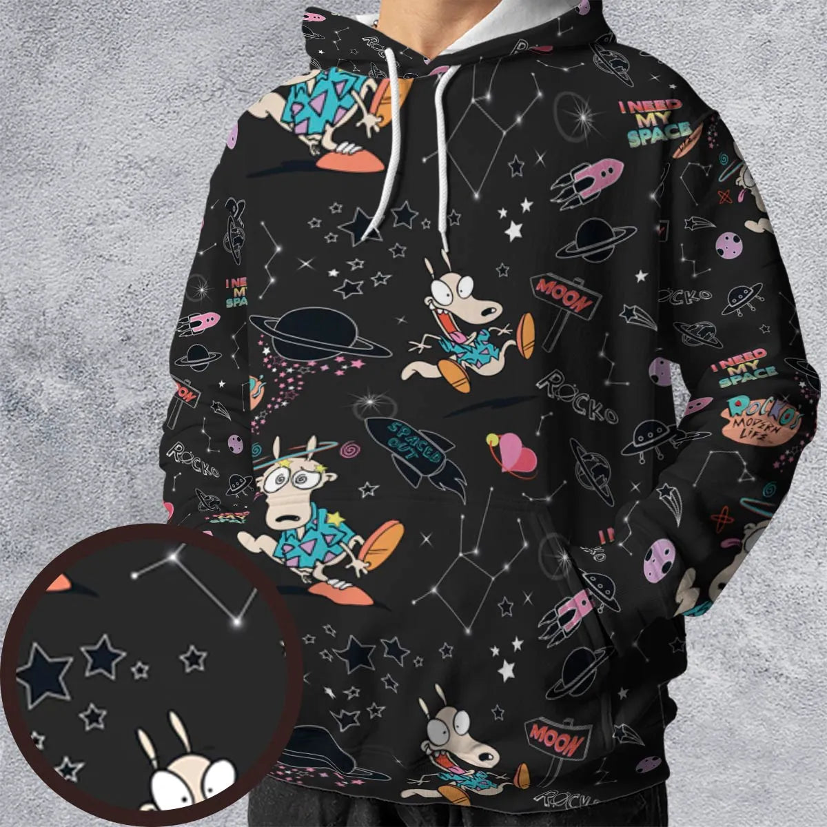 Rocko Space Out Rocko's Modern Life All-over Print Hoodie