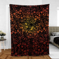 Red Key Heart Kingdom Hearts Fleece Blanket