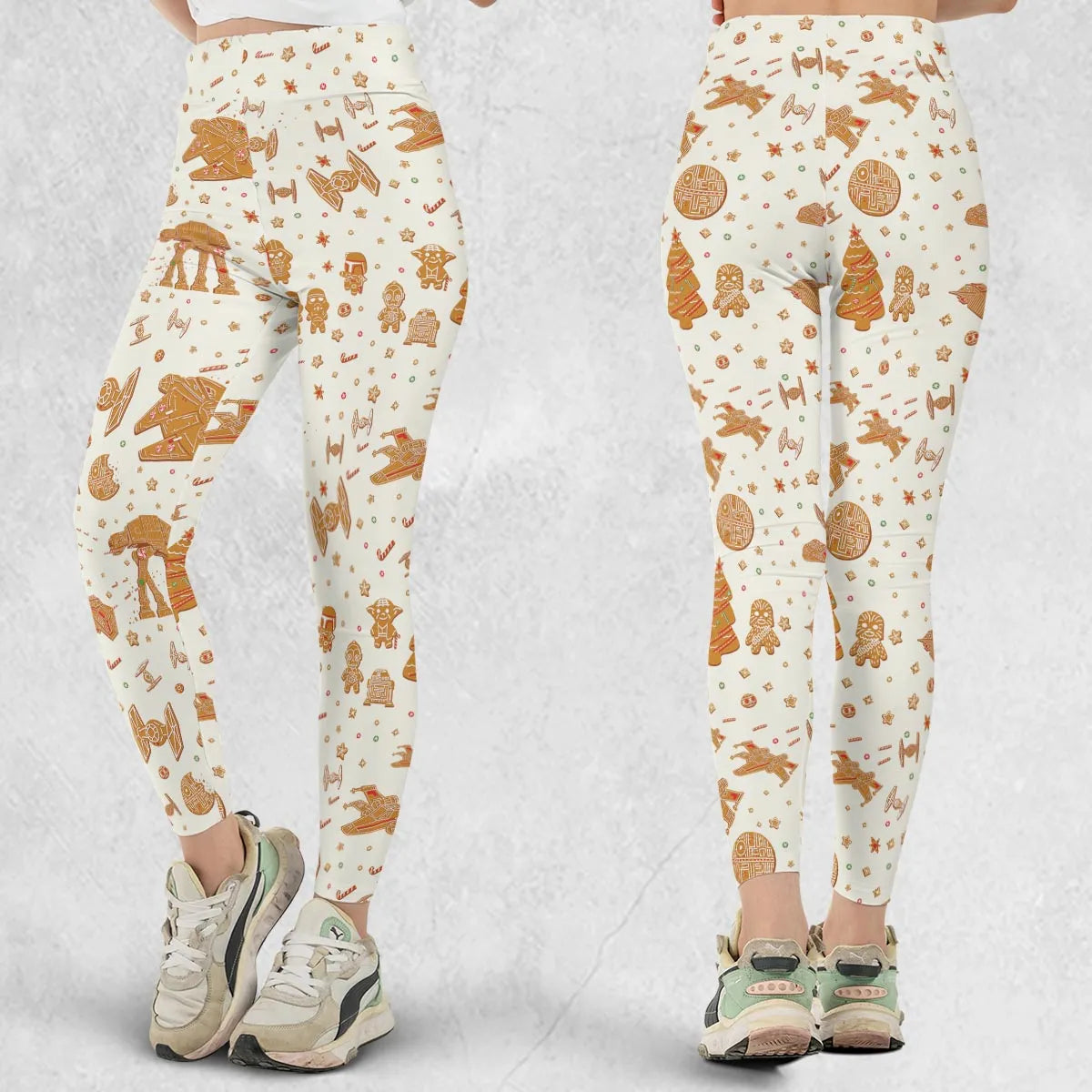 Gingerbread Christmas Star Wars Legging