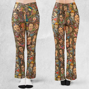 Blues Brothers Waynes World Coneheads SNL Characters Flare Leggings