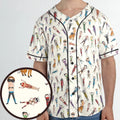 Morty Kombat Morty and Mortal Kombat Mashup Unisex Baseball Jersey
